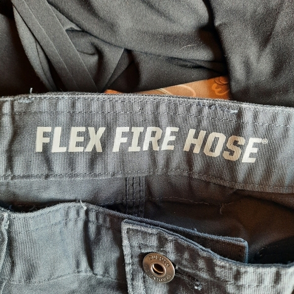 Duluth Trading Co Flex Fire Hose Cargo Work Pants Vintage Indigo 45507 40×34 - Picture 14 of 16